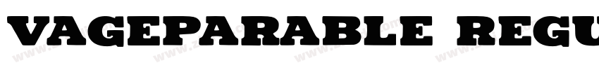 VAGEPARABLE Regular字体转换